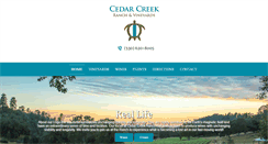 Desktop Screenshot of cedarcreekranchwinery.com